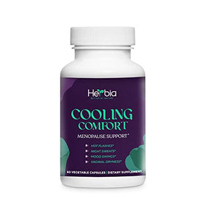 HERBIA Natural Menopause and PMS Supplement - Hormonal Balance, Estrogen-Free Herbal
