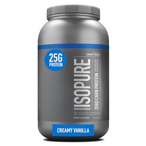 Isopure Protein Powder, Creamy Vanilla Whey Isolate with Vitamin C & Zinc for Immune
