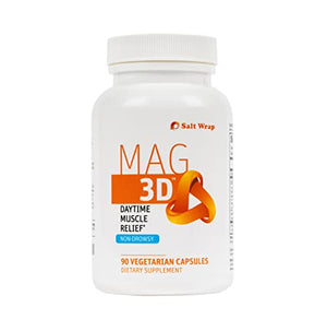 SaltWrap Mag 3D – Daytime (Non-Drowsy) Leg Cramp & Muscle Relief Support - Natural