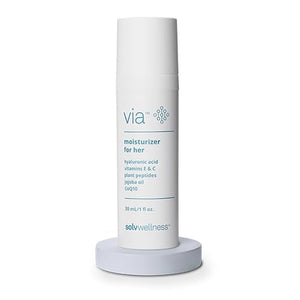 Solv Wellness Via Vaginal Moisturizer Cream for Women, Non-Hormonal, Water-Based, Made