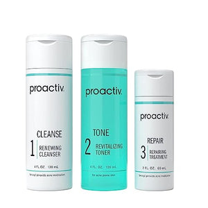 Proactiv 3 Step Acne Treatment - Benzoyl Peroxide Face Wash, Repairing Acne Spot
