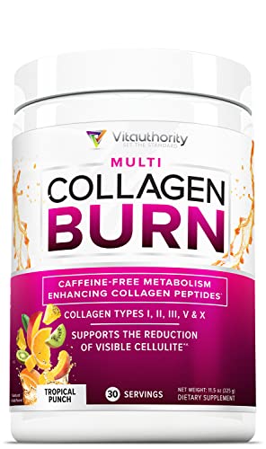 Hydrolyzed Collagen Peptides Powder for Women - Slimming Multi Collagen Burn Ultimate