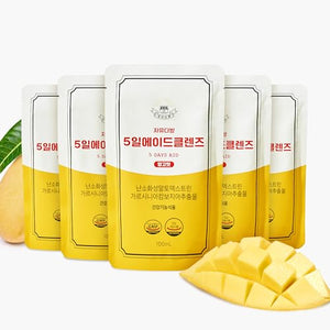 JAYU FreedomCafe 5 Day Detox Cleanse Ade Mango Flavor - 5 Pack (16.90oz) - Supports