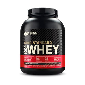 Optimum Nutrition Gold Standard 100% Whey Protein Powder, Coffee, 5 Pound