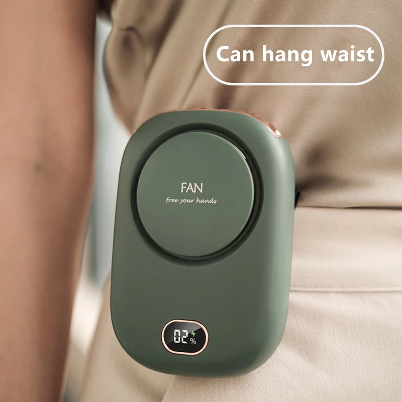 Portable Waist Clip Fan – USB Rechargeable Mini Fan for Travel & Outdoor