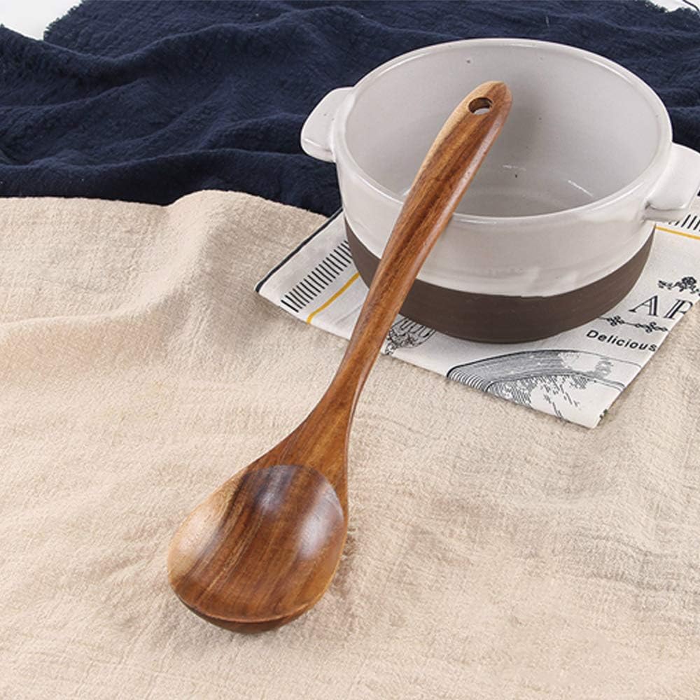 5-7 Piece Acacia Wood Cooking Utensil Set – Non-Toxic Wooden Spoons & Spatulas