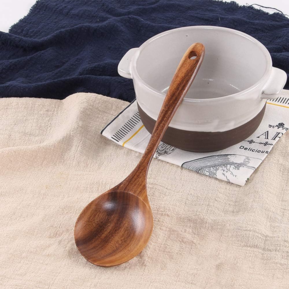 5-7 Piece Acacia Wood Cooking Utensil Set – Non-Toxic Wooden Spoons & Spatulas