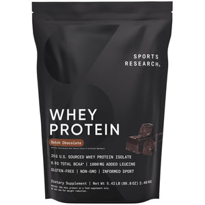 Sports Research Whey Protein - Sports Nutrition Whey Isolate Protein Powder