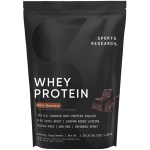 Sports Research Whey Protein Isolate - Sports Nutrition Protein Powder 25g per Serving