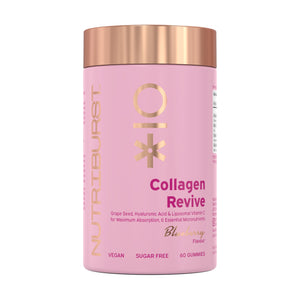 Nutriburst - Vegan Collagen Revive Gummies - Biotin (100µg), Hyaluronic Acid (100mg) + Vitamin C (80mg)