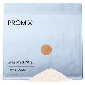 Promix Whey Protein Powder, Unflavored - 2.5lb Bulk - Grass-Fed & 100% All Natural