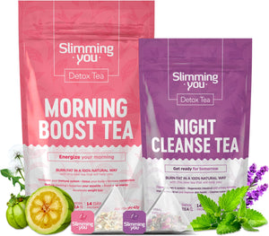 TAOISTEA 14 Day Detox Tea for Weight Loss, Body Cleanse, Metabolism Boost - Morning