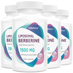 Liposomal Berberine Supplement 1500mg - High Bioavailability Berberine HCL Capsules