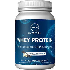 MRM Nutrition Whey Protein | Vanilla Flavored |18g Protein | with 2 Billion probiotics
