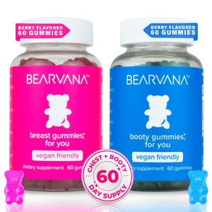 BEARVANA Gummies Combo Pack - Chest and Bum Gummies - Workout Aid - Women’s