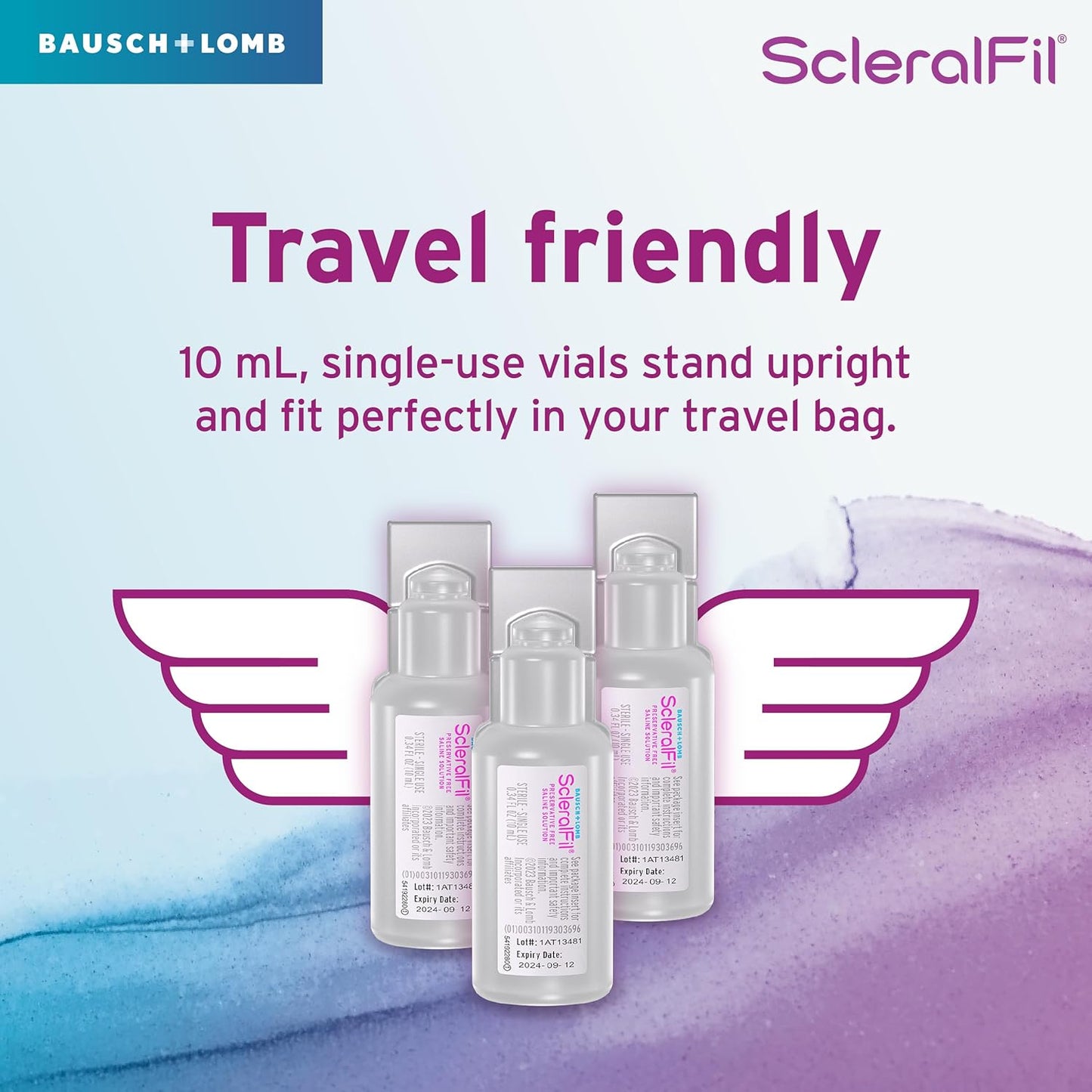 ScleralFil Preservative-Free Saline Solution for Scleral & RGP Lenses, 30 Vials
