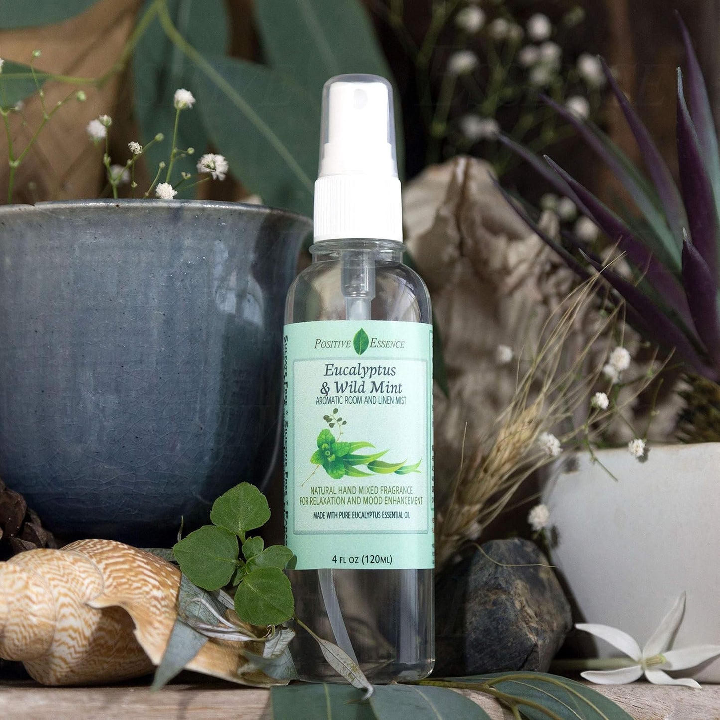 Eucalyptus & Wild Mint Room Spray – Natural Essential Oil Air Freshener, 4oz