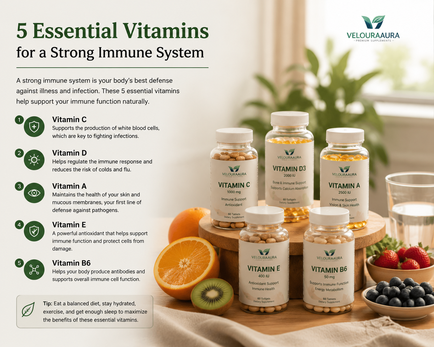 5 Essential Vitamins for a Strong Immune System