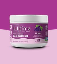 Ultima Replenisher Daily Electrolyte Drink Mix – Grape, 30 Servings – Hydration Powder