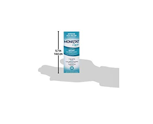 Monistat Instant Itch Relief Cream for Women, Maximum Strength Feminine Itch Care, 1 oz, 2 Pack