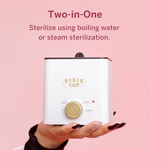 Pixie Menstrual Cup & Disc Boiler Sterilizer - Easily Submerge & Clean Your Period Cup in Boiling Water