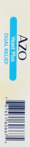 AZO Yeast Plus Dual Relief Tablets, Yeast Infection and Vaginal Symptom Relief, Relieves Itching & Burning