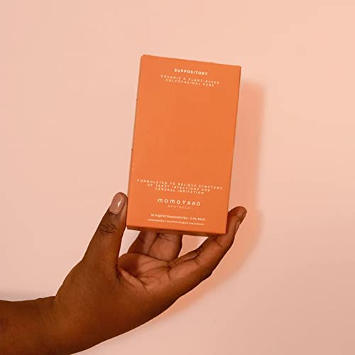 MOMOTARO APOTHECA 14 Organic Vaginal Suppositories Alternative, Fast Acting, Alleviate Dryness