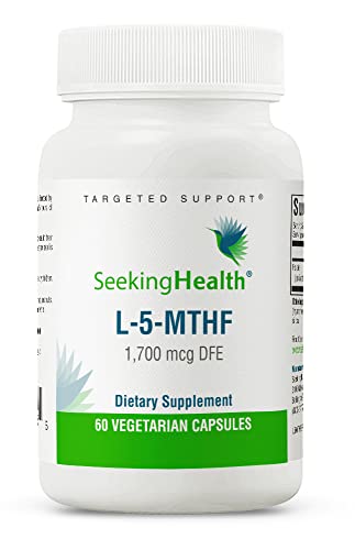 Seeking Health L-5-MTHF, Supports Healthy Methylation, Easily Absorbed Methyl Folate Supplement