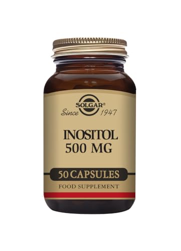 Solgar Inositol 500 mg Vegetable Capsules - Vitamin B8 - Vegan, Vegetarian, Kosher