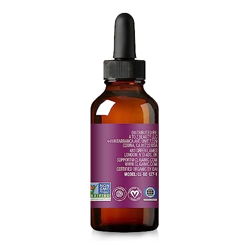 Cliganic Organic Pomegranate Seed Oil, 100% Pure - For Face, Skin | Natural Cold Pressed Unrefined