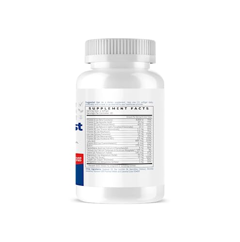TRIOMEDICA PregnaFast Prenatal Multivitamin Softgels, Supports Healthy Growth, Brain Development