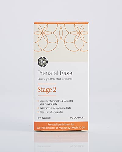 Prenatal Ease Stage 2, Second Trimester Multivitamin, Contains Methylfolate, 45-Day Supply