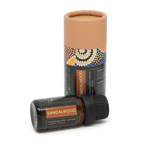 My Health A-Z Sandalwood Essential Oil, Organic 10ml (Santalum Album) Extracted