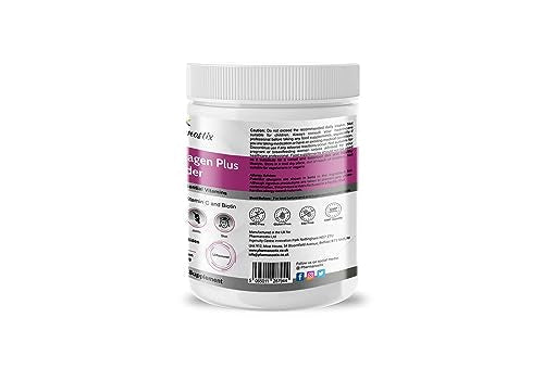 Pharmanostix Hydrolysed Marine Collagen Plus Powder 300g - 10,000mg Collagen with Hyaluronic Acid