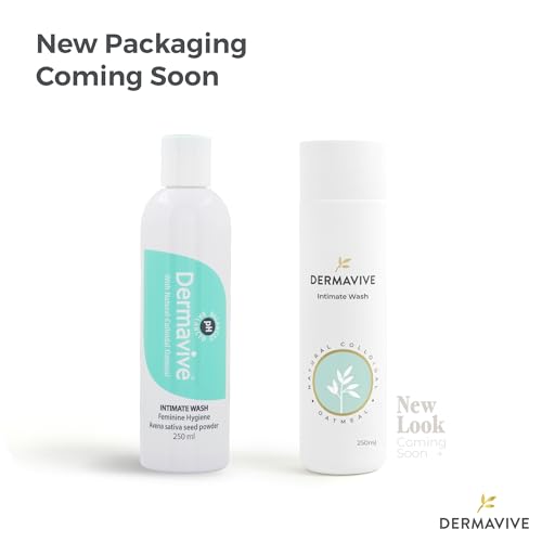 Dermavive Intimate Wash, Gentle Feminine Cleanser for Women, Soap-Free Feminine Hygiene Wash
