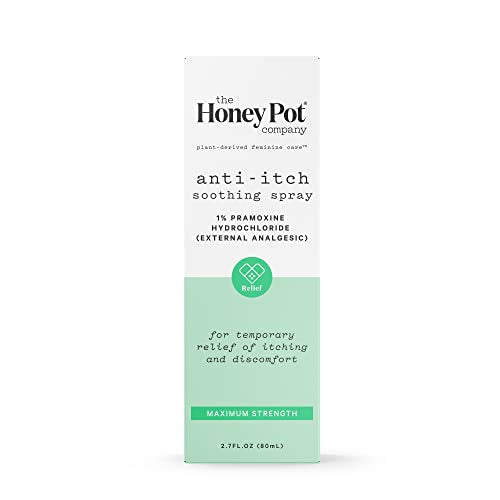 The Honey Pot Company - Feminine Anti-Itch Spray -at Home or On The Go Medicated Spray