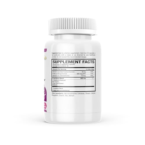 OvaPeak (60 Vegeterian Capsules) | Prenatal and Pre-Conception Vitamin to Support Women