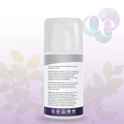 Organic Excellence Feminine Balance Therapy - USP Bio-Identical Progesterone Cream - 3 oz