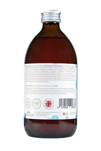 Sapphire Elixir Hydrolysed Marine Collagen Liquid 10000mg Sugar Free with Hyaluronic Acid