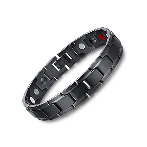 EMMORI Ultra Strength Magnetic Bracelet - 3,500 Gauss Per Magnet -Magnetic Bracelets