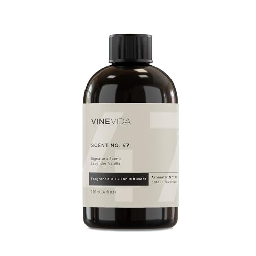 VINEVIDA [4 Fl Oz] Lavender Vanilla Fragrance Oil for Cold Air Diffusers, Essential Oils for Diffuser Oil Refill