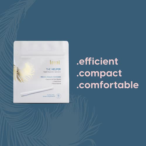Loyal The Helper Vaginal Suppository Applicators | Efficient | Compact | Comfortable | Fits Most Brands, Pills