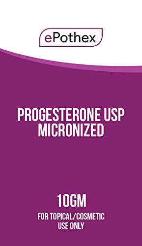 EPOTHEX Progesterone Powder USP, Micronized Powder, Topical and Cosmetic, 10 Grams