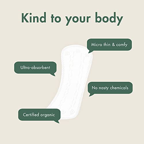 Eco by Naty Panty Liners for Women – Liners for Daily use, Eco-Friendly Women’s Thin Discreet Panty