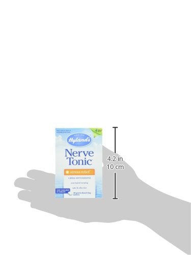 Hyland's Naturals Nerve Tonic Stress Relief Tablets, Natural Relief of Restlessness, Nervousness