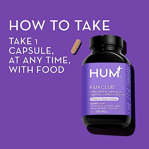 HUM Fan Club - Menopause Probiotic Supplement with Siberian Rhubarb for Women