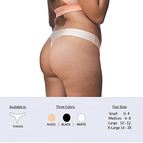 to-Go Panty Kit Includes 4 Items Seamless Thong Underwear Fresh Wipe Pantyliner & Washbag Travel