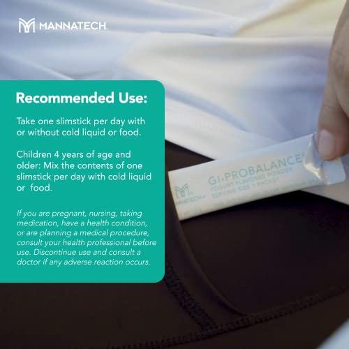 Mannatech Prebiotics and Probiotics, 30 Slimsticks, Yogurt Flavor, GI-ProBalance w/MannaBiotic Blend