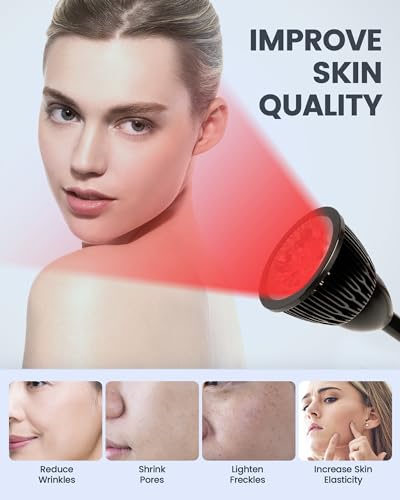 YMM Update Red Light Therapy for Body, All Metal Red Light Therapy Device with Stand, 660nm