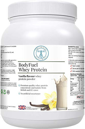 Complementary Supplements - BodyFuel Whey Protein Isolate & Concentrate Vanilla Flavour 